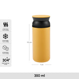 " Karaca Rainbow Steel Auslaufsichere Thermoskanne 350 Ml Gelb "