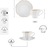 " Karaca Bell Kaffeetassen-Set, 6 Personen, 90 ml "