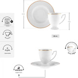 " Karaca Boyoz Kaffeetassen-Set, 6 Personen, 85 ml "