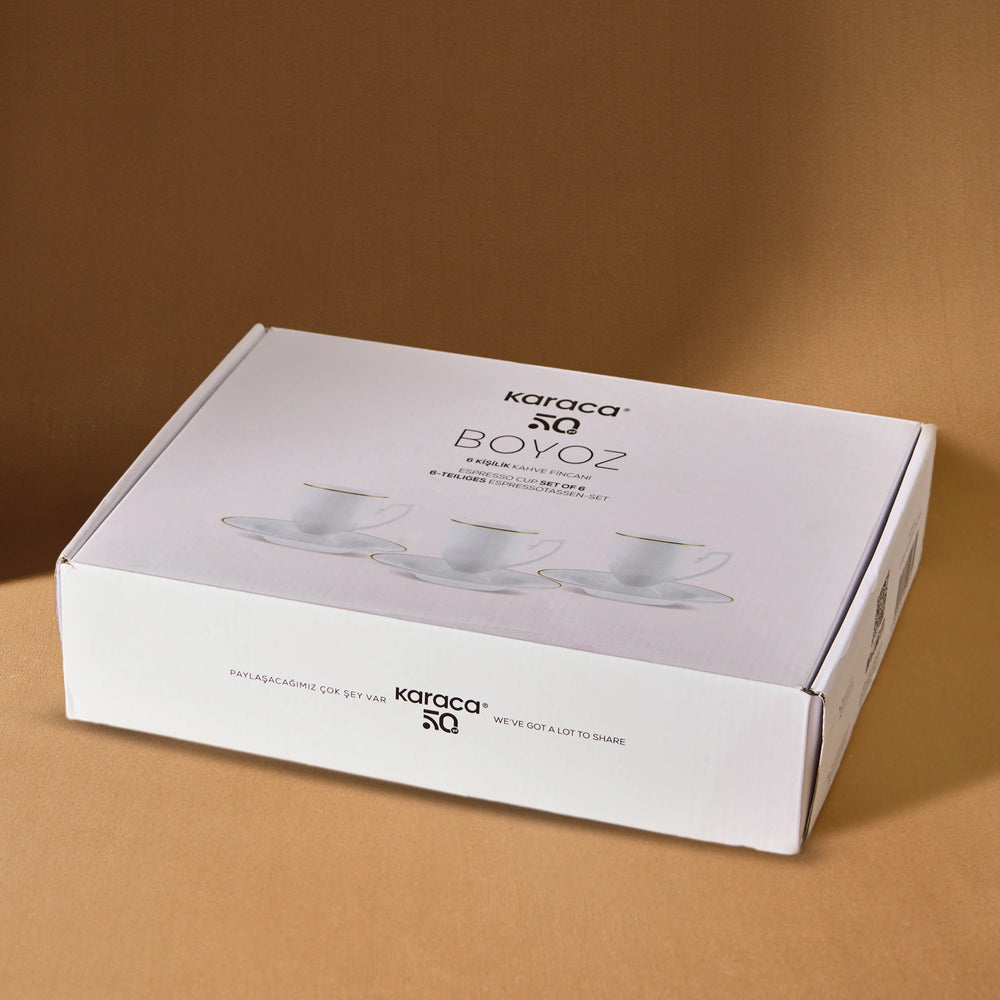 " Karaca Boyoz Kaffeetassen-Set, 6 Personen, 85 ml "