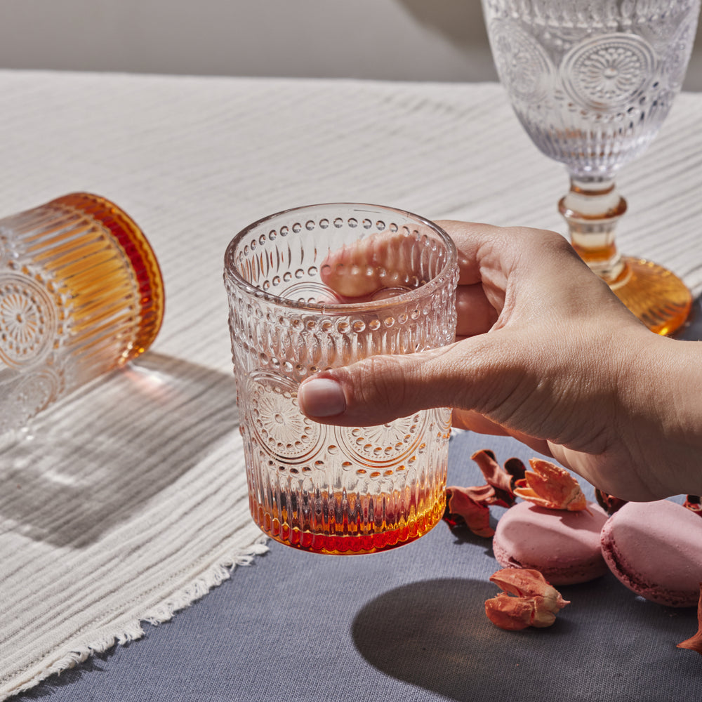 " Karaca Sunflower Wasserglas, Orange "