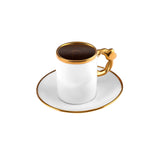 " Karaca Herzförmiges Kaffeetassen-Set für 6 Personen – 80 ml "
