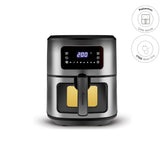 " Karaca Multifry Inox XXL 7 Liter Airfryer mit digitalem Glasfenster "