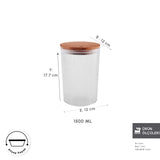 " Karaca Massimo Transparenter Vorratsbehälter, 1.5 lt "