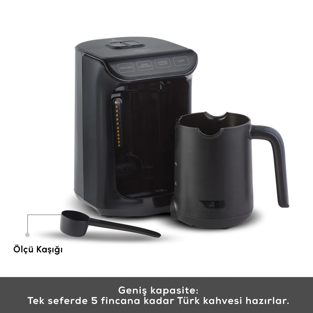 " Karaca Hatır Kaffeemaschine mit Röstfunktion Shiny Black, 535 W "