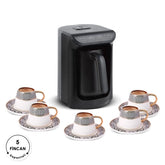 " Karaca Hatır Kaffeemaschine mit Röstfunktion Shiny Black, 535 W "