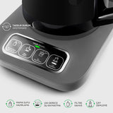 " Karaca Caysever Robotea Pro 4 in 1 sprechender automatischer Teekocher Wasserkocher und Filterkaffeemaschine 2500W Space Grau "