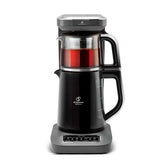 " Karaca Caysever Robotea Pro 4 in 1 sprechender automatischer Teekocher Wasserkocher und Filterkaffeemaschine 2500W Space Grau "