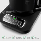 " Karaca Caysever Robotea Pro 4 in 1 sprechender automatischer Teekocher Wasserkocher und Filterkaffeemaschine 2500W Chrome "