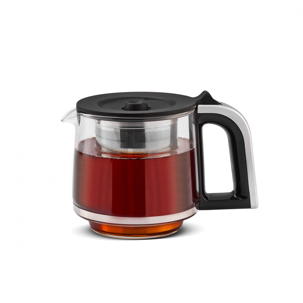 " Karaca Caysever Robotea Pro 4 in 1 sprechender automatischer Teekocher Wasserkocher und Filterkaffeemaschine 2500W Chrome "
