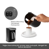 " Karaca Hatır Kaffeemaschine mit Röstfunktion Anthrazit, 535W "