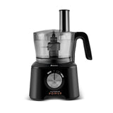 " Karaca Mastermaid Power Max 11 in 1 Küchenroboter, Schwarz-Silber Matt, 2500 W "