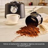 " Karaca Mastermaid Power Max 11 in 1 Küchenroboter, Schwarz-Silber Matt, 2500 W "