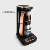 " Karaca Çaysever Robotea Pro 4 in 1 Sprechende Automatische Glas-Teemaschine, Wasserkocher und Filterkaffeemaschine 2500W Schwarz Kupfer "