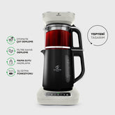 " Karaca Caysever Robotea Pro 4 in 1 sprechender automatischer Teekocher Wasserkocher und Filterkaffeemaschine, Starlight, 2500W "