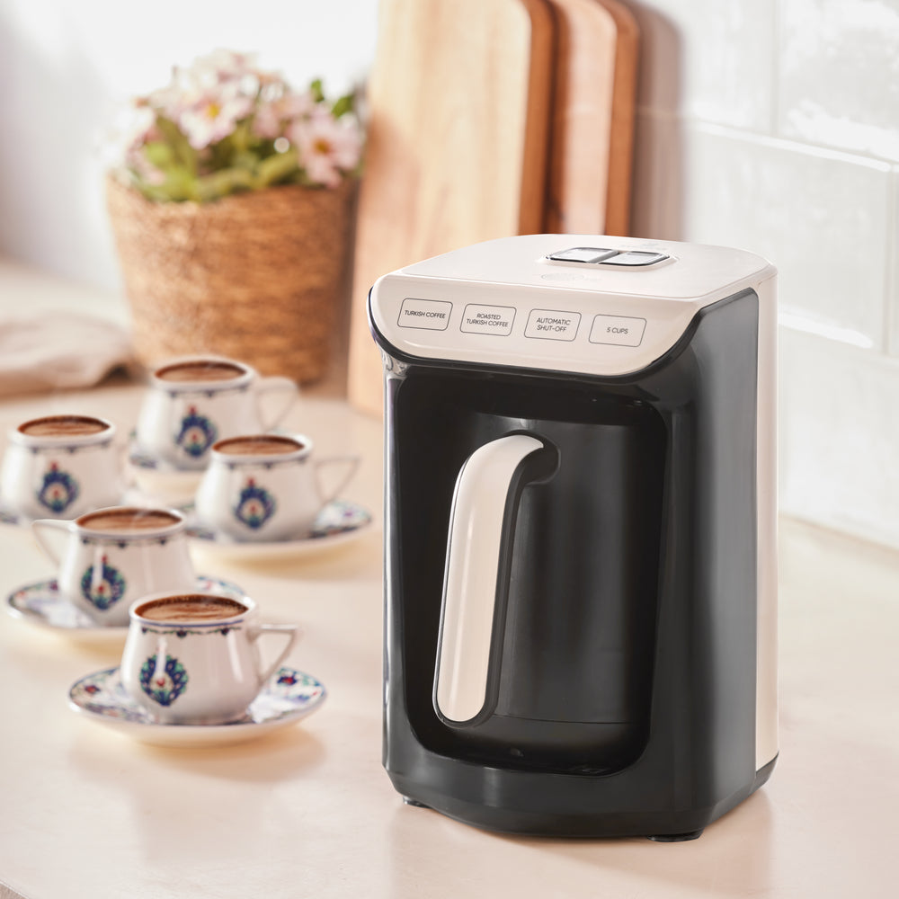 " Hatır Köz Turkish Coffee Machine mit Röstfunktion Creme "