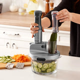 " Karaca Mastermaid Küchenroboter aus Stahlglas, Langer Mixer 8 ın 1, 2500 W, Galaxy Grey "