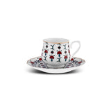 " Karaca Ebruli 90 ml 6-teiliges Kaffeetassenset, Mehrfarbig "