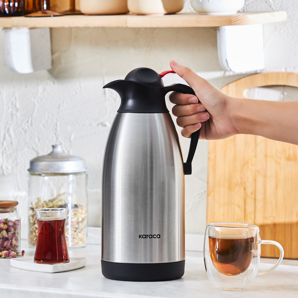 " Karaca Clark Teekanne-Thermoskanne, 2,5 L, Inox "