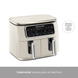 " Karaca Air Cook Duo Hausmannskost XXXL 8 Liter Airfryer, Starlight, 8 Personen, 2500W "
