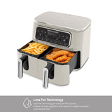 " Karaca Air Cook Duo Hausmannskost XXXL 8 Liter Airfryer, Starlight, 8 Personen, 2500W "