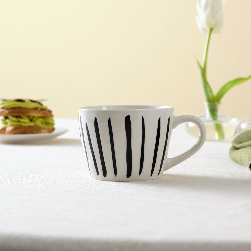 " Karaca Linda Streifen Tasse, 350 ml "