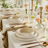 " Karaca Earth Collection Finesse 24-teiliges Tafelset für 6 Personen Beige "