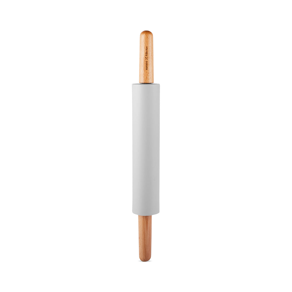 " Karaca x Refika Gadgets Silikon-Teigrolle mit Holzgriff "