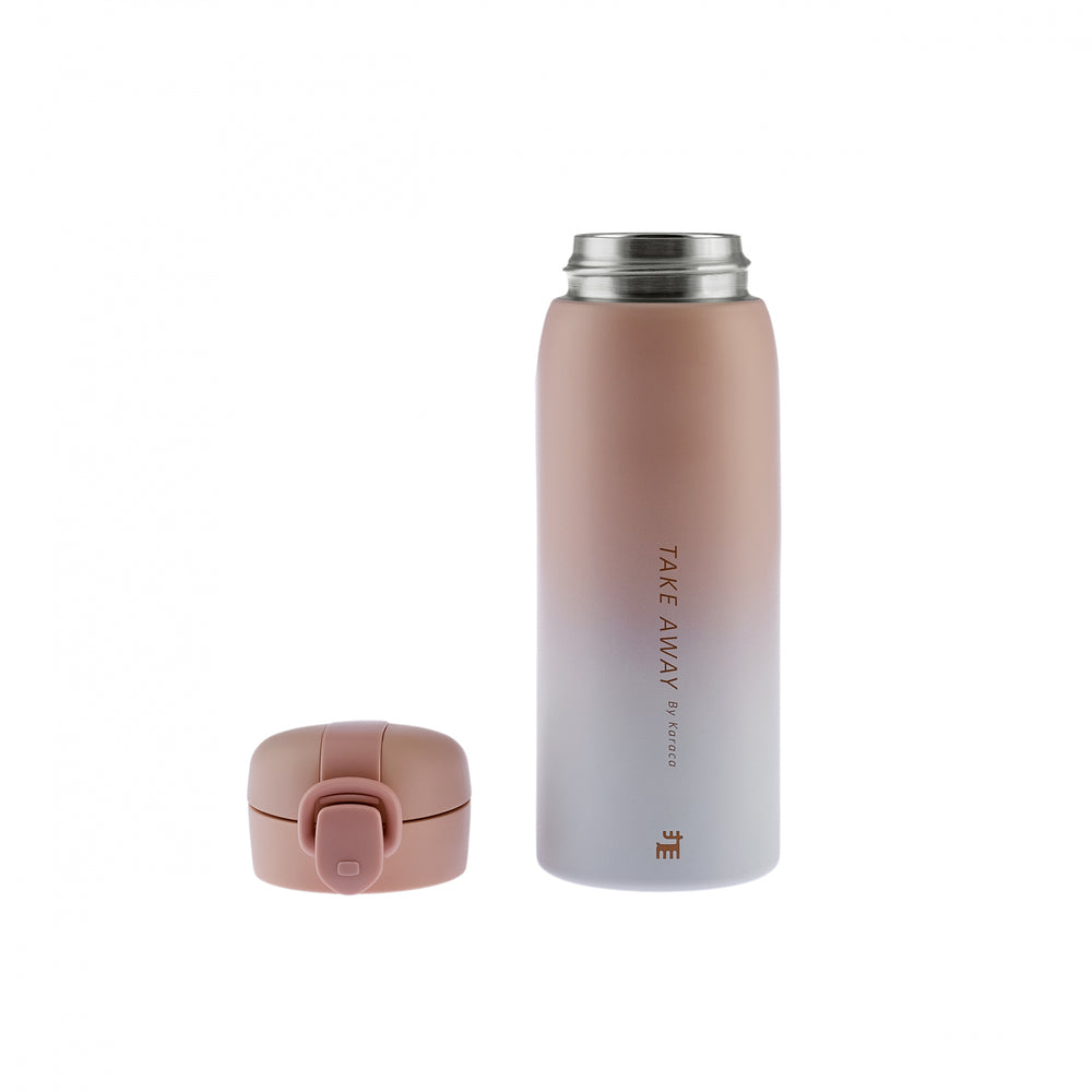 " Karaca Skyfall Stahl Auslaufsichere Thermoskanne 500 Ml Rosa "