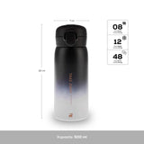 " Karaca Skyfall Stahl Leakproof Thermos 500 Ml Schwarz "