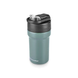 Karaca Thermosteel Camping 2-in-1 Edelstahl-Thermosflasche 450 ml Khaki