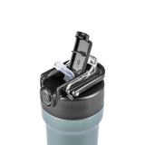 Karaca Thermosteel Camping 2-in-1 Edelstahl-Thermosflasche 450 ml Khaki