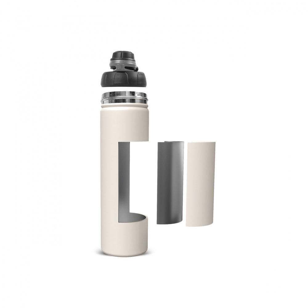 " Karaca Thermosteel Earth Auslaufsicherer Edelstahl-Thermos 680 ml Beige "