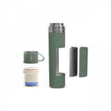 " Karaca Thermosteel Earth Auslaufsicherer Edelstahl-Thermos 680 ml Khaki "