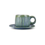 Karaca Arthur Grün & Blau Teetasse 260 ml