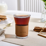 " Karaca Leder Cool Touch Latte Glas 210 Ml Braun "