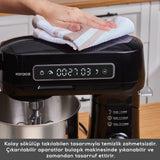 " Karaca Pro Artisan Digital Display Gusseisen Küchenkoch 1600W Schwarz "