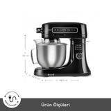 " Karaca Pro Artisan Digital Display Gusseisen Küchenkoch 1600W Schwarz "
