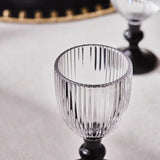 Karaca Rocco 6er-Set Espresso Gläser Schwarz 60 ml