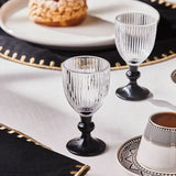Karaca Rocco 6er-Set Espresso Gläser Schwarz 60 ml
