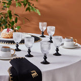 Karaca Rocco 6er-Set Espresso Gläser Schwarz 60 ml