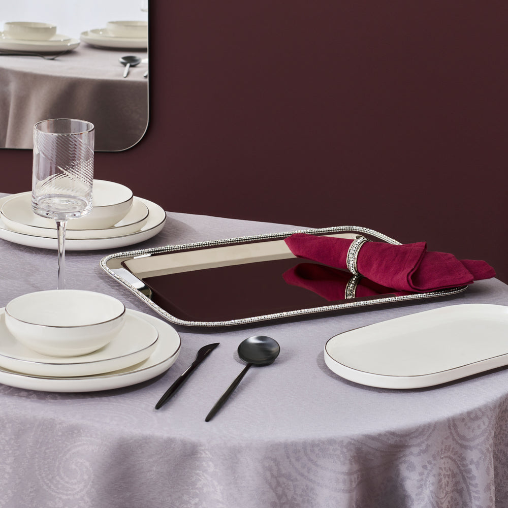 " Karaca Home Majesty Dekorative Tablett Rechteckig 42x29,5 cm "