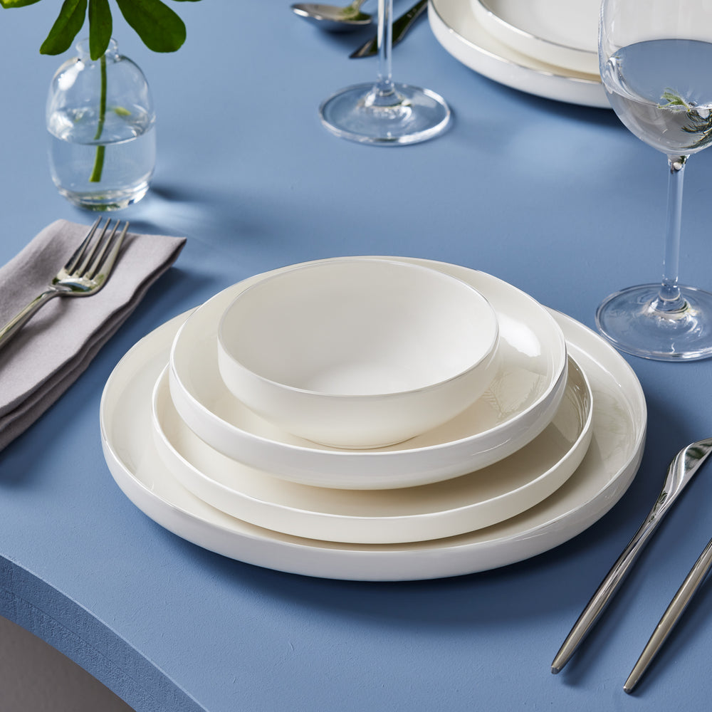 " Karaca Streamline New Saturn Weiß 24-teiliges Tafelservice, 6 Personen "