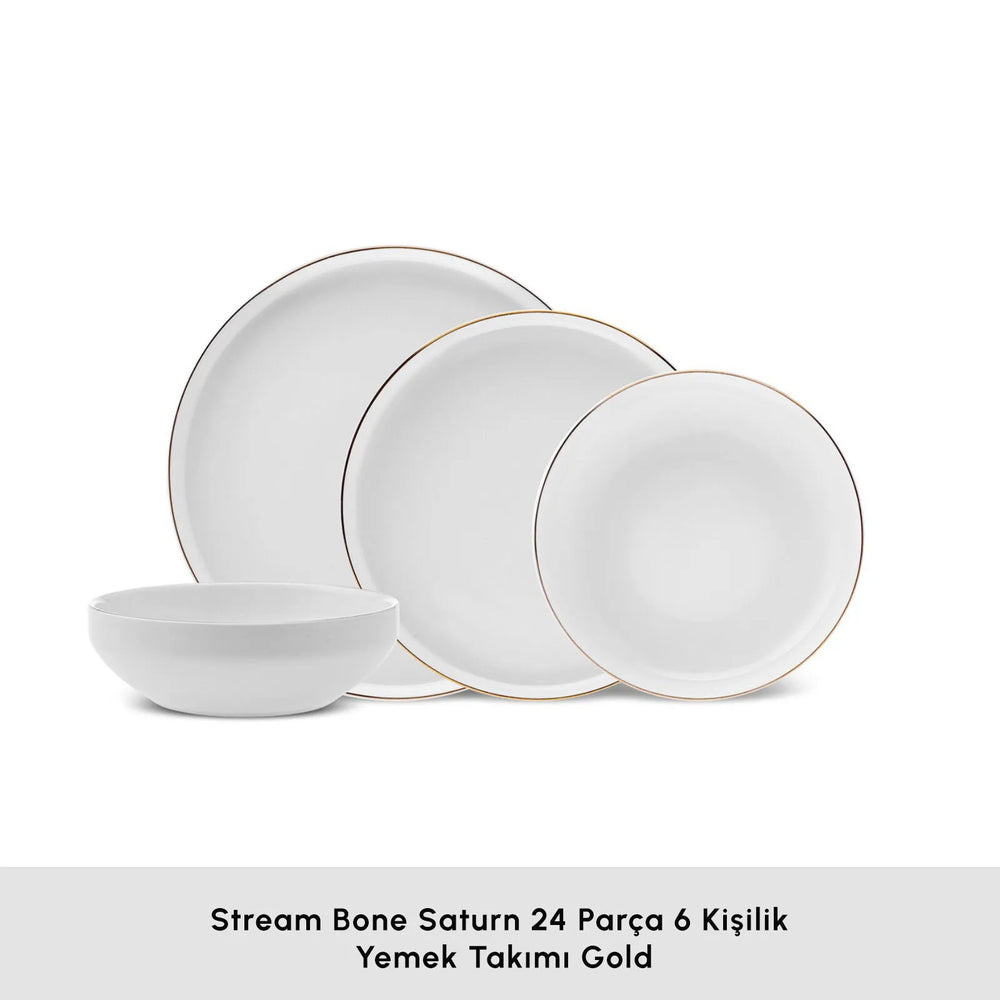 " Karaca Streamline New Saturn Gold 24-teiliges Tafelservice, 6 Personen "