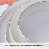 " Karaca Streamline New Saturn Gold 24-teiliges Tafelservice, 6 Personen "
