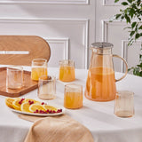 " Karaca Serene 7-teiliges Gläser Set, Amber "