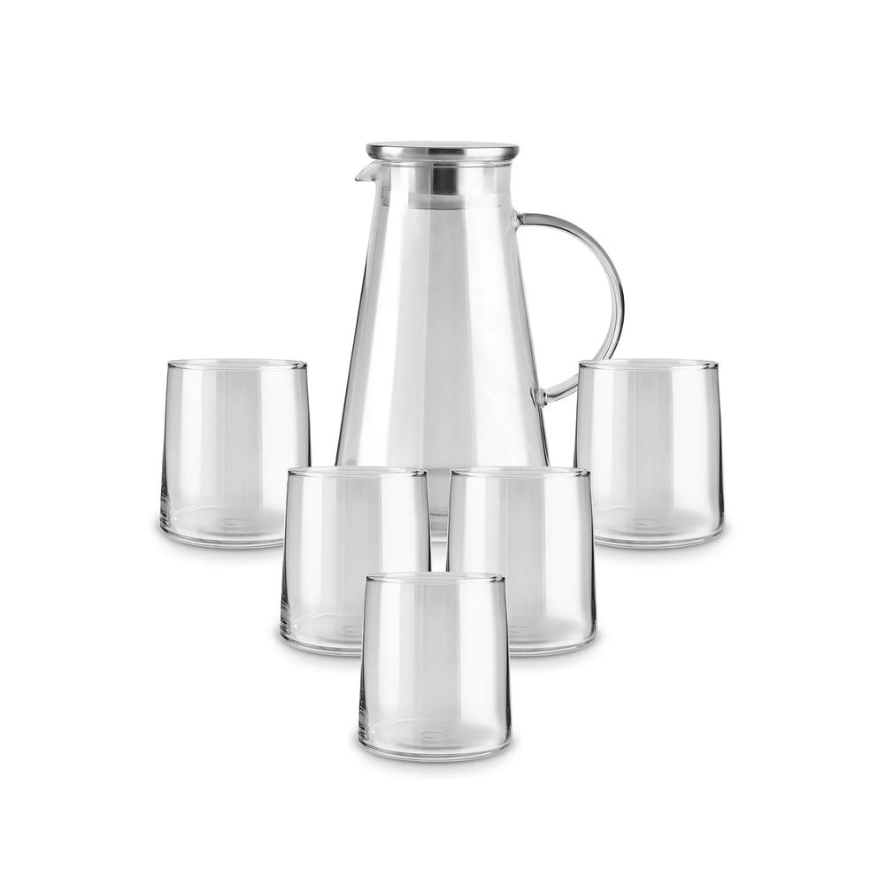" Karaca Serene 7-teiliges Gläser Set, Anthrazit "