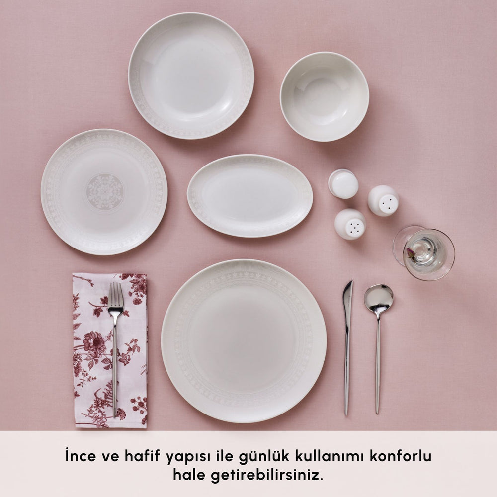 " Karaca Forever Bone Artiste 53-Teiliges 12-Personen Geschirrsett "