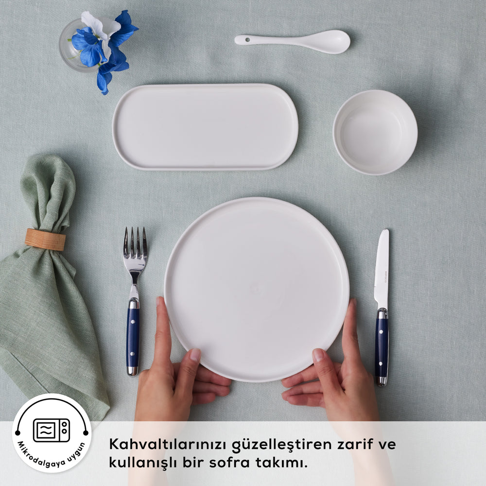 " Karaca Forever Bone Bomo 22-Teiliges 6-Personen Frühstücksset "