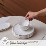 " Karaca Forever Bone Fika 22-Teiliges 6-Personen Frühstücksset "